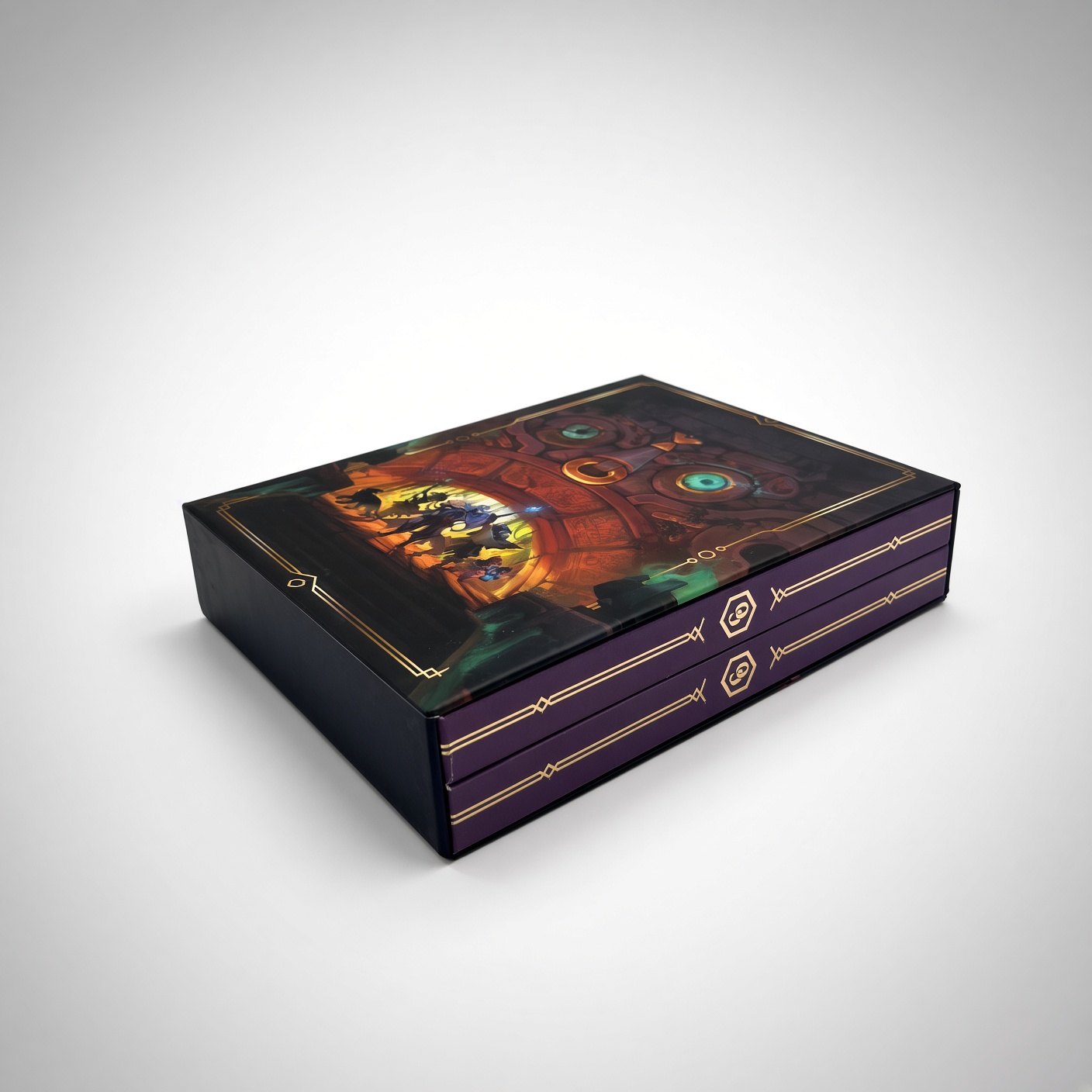 Book sleeve with foil stamping